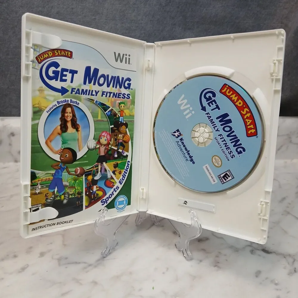 Jump Start Get Moving Family Fitness Sports Edition Wii Video Game